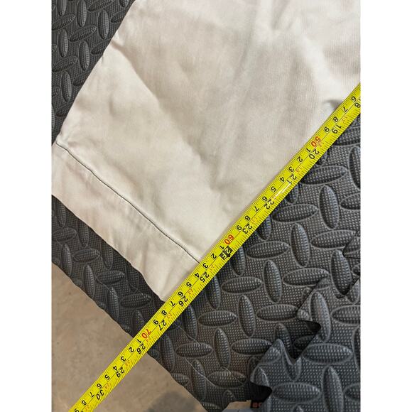 Spanx Twill cropped wide leg cropped pant high rise pull on khaki natural‎ xs - Picture 7 of 7